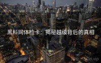 黑料网体检卡：揭秘越级背后的真相