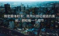 微密圈体检卡：揭开问题证据链的奥秘，把控每一个细节