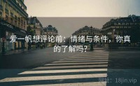 爱一帆想评论前：情绪与条件，你真的了解吗？