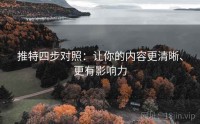 推特四步对照：让你的内容更清晰、更有影响力