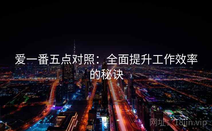 爱一番五点对照：全面提升工作效率的秘诀